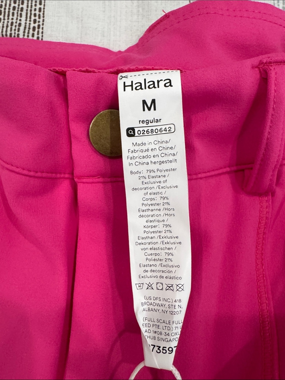 *NWT* HALARA Hot Pink Straight-Leg Cargo Pants - Picture 5 of 6